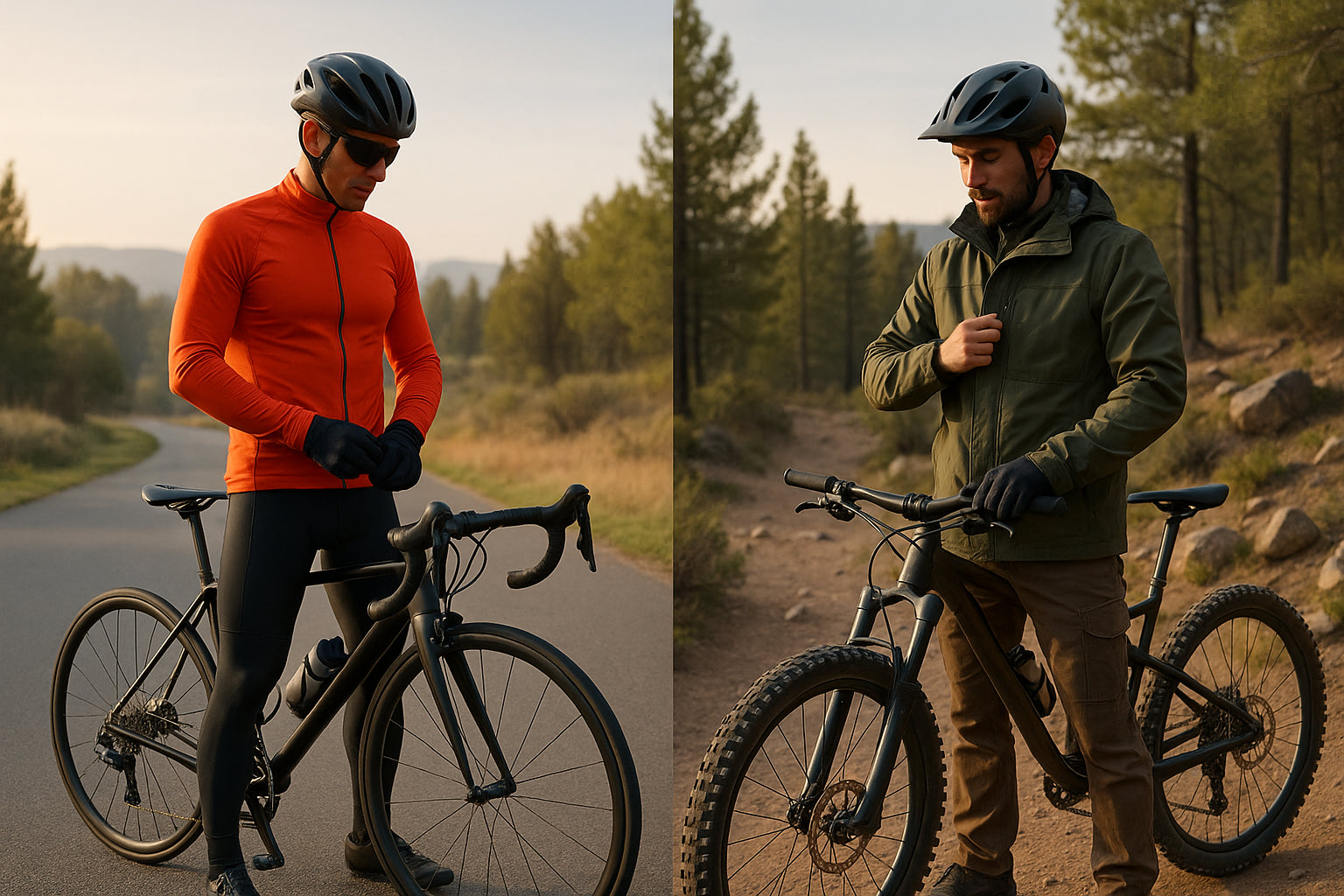 Layering for Road vs. Mountain Biking