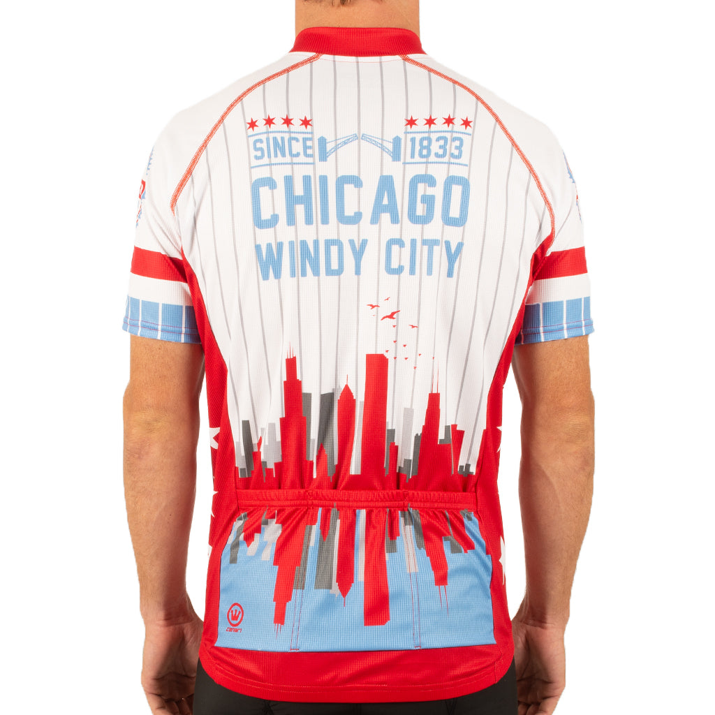 Cycling Jersey Chicago Cubs Home/Away Men's Sport Cut Jersey by