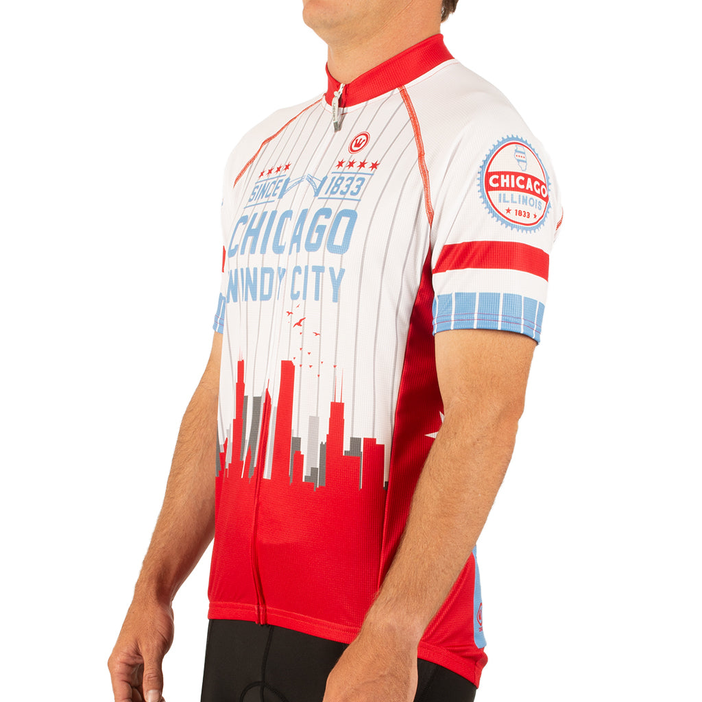 Chicago White Cycling Jersey